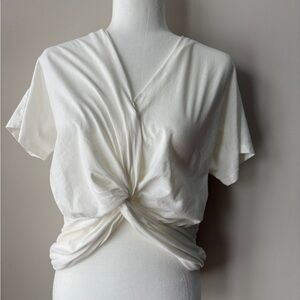 Sophie Rue White Twist Front Top